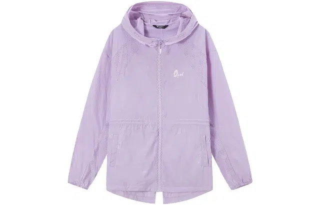 探路者 纯色轻薄透气速干连帽防晒衣 女款