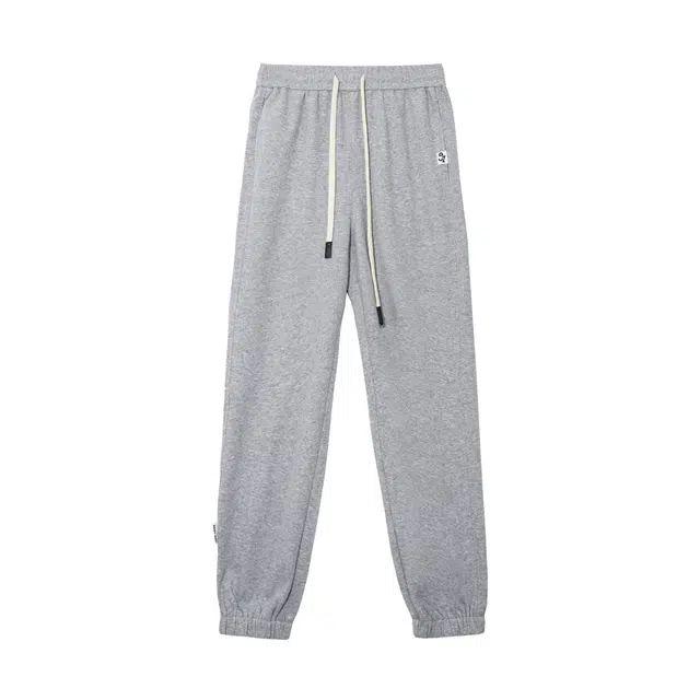 麓蔓蒂 纯色基础款美式束脚运动卫裤收口小脚休闲裤 女款