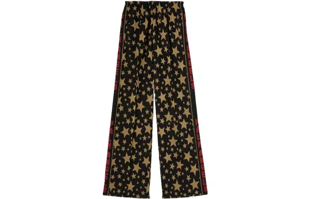 Palm Angels Wide Leg Track Pants Black