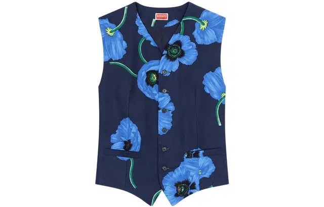 KENZO x Nigo FW22 Poppy Series Vest Blue