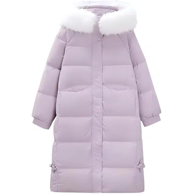 爱依服 时尚休闲连帽长袖羽绒服 女款