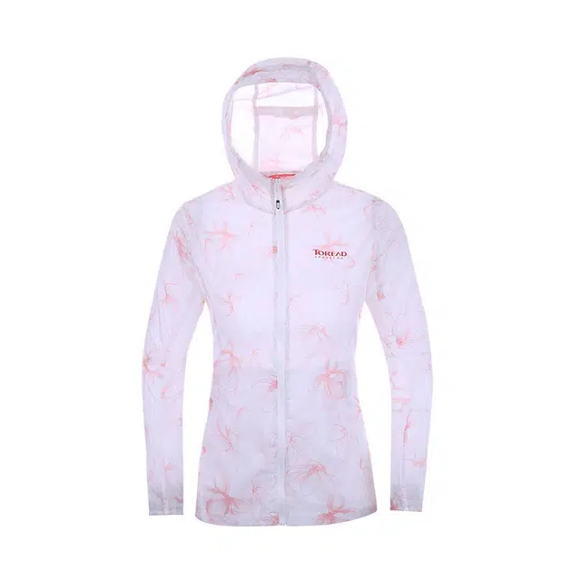 探路者 花灰印花户外防晒连帽皮肤衣 女款