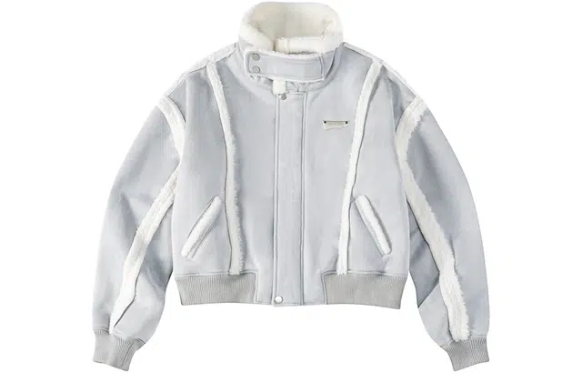 哒头下雨不愁 法式小香风加绒短款羊羔毛截短外套 女款