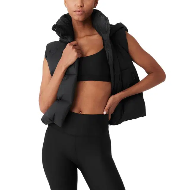 alo yoga GOLD RUSH PUFFER VEST