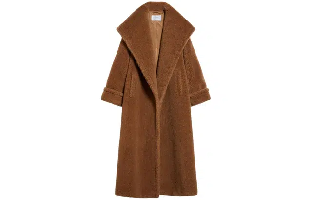 MaxMara Apogeo Oversized Teddy Wrap Coat H