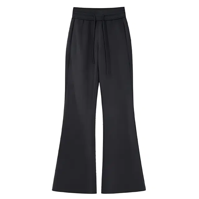 木清清 纯色简约高腰喇叭裤通勤休闲裤 女款 深灰色