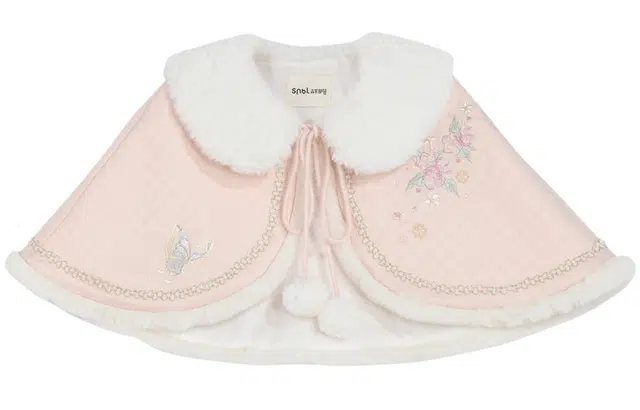 森女部落 原创甜美粉色气质新中式古风斗篷外套秋冬