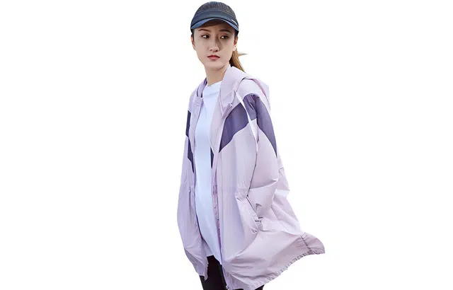 探路者 户外中长款连帽防晒衣 女款