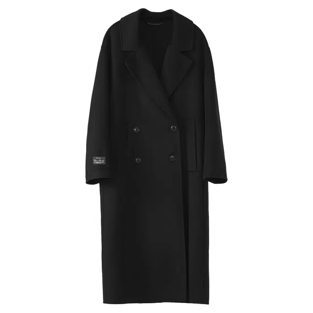 法儿家 韩版通勤气质高级感长款大衣 女款