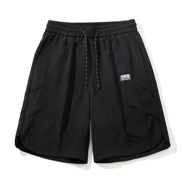 【dme】 潮流百搭速干大码宽松五分松紧腰舒适中裤户外运动直筒休闲短裤 男女同款