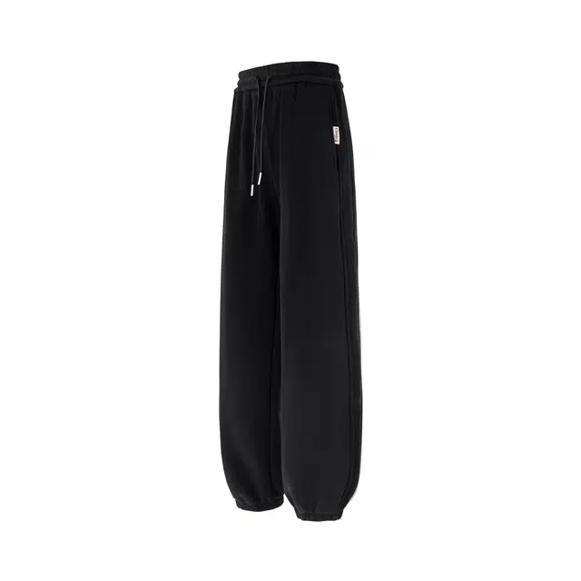 麓蔓蒂 束脚跑步纯色基础款松紧抽绳休闲裤 女款