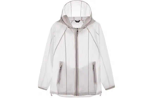 探路者 纯色户外抗紫外线轻薄耐洗连帽防晒衣 女款