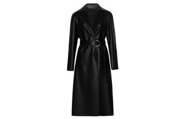 美洋 休闲撞色线条风衣 女款