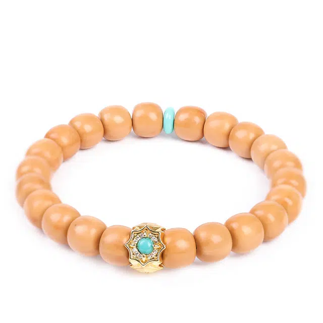 三檀小舍 招财转运旺事业国风国潮新中式复古单圈佛珠好运平安喜乐小众百搭高级轻奢 猴头核桃 手串 男女同款情侣款