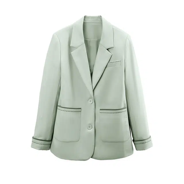 苏醒的乐园 纯色西装领长袖西装 女款