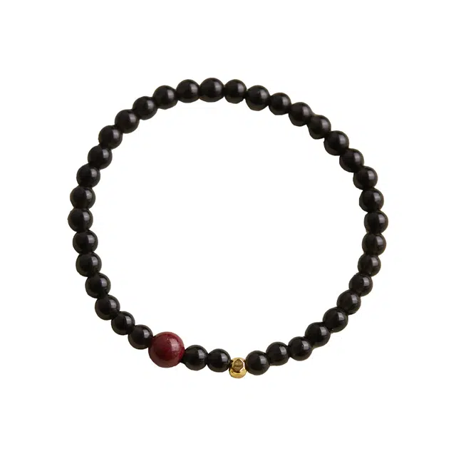 【升职加薪 好运满满】 秦福炫 能量转运珠 国潮新中式小众简约精致高级感通勤百搭 黑曜石 手串 女款