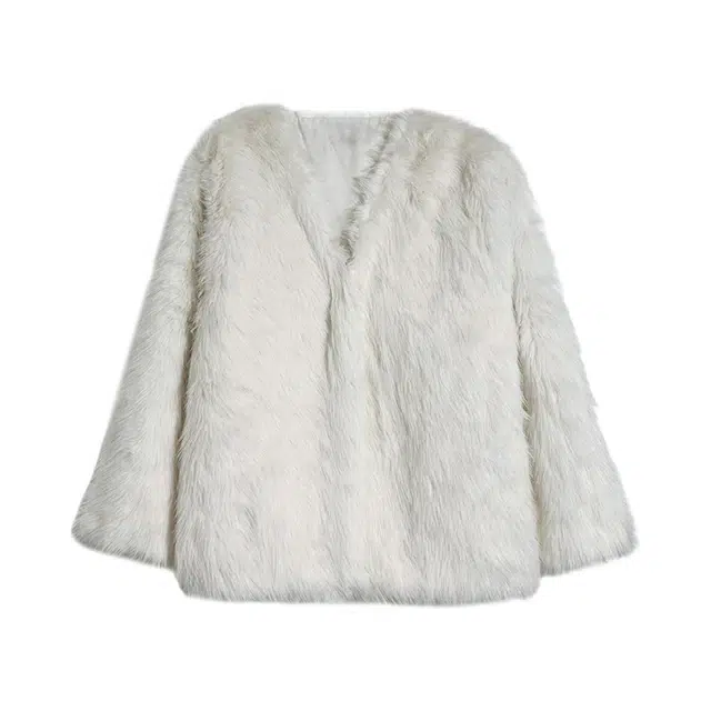 桴生 水貂绒狐狸毛秋冬时尚年轻款高腰宽松中长款加厚外套皮草 女款