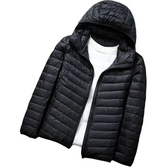 雅鹿 保暖羽绒服 轻薄连帽休闲修身外套羽绒服 男女同款