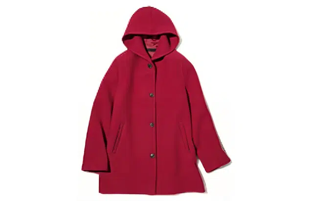 UNIQLO FW22 Hooded Coat Red
