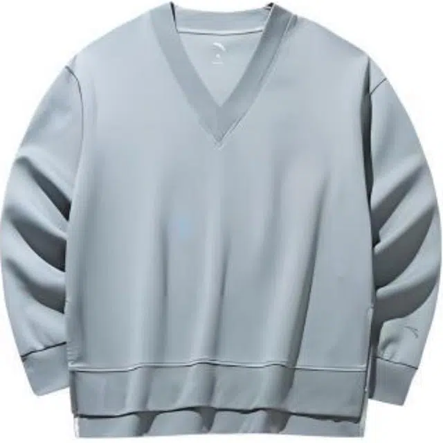 超级安踏 运动休闲简约纯色卫衣 女款 花岗灰