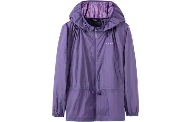 探路者 纯色连帽长袖防晒服 女款 靛青紫