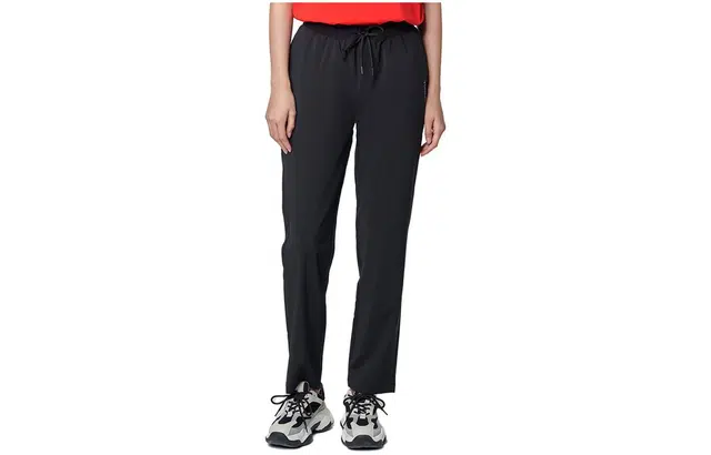 探路者 纯色户外弹力透气抽绳休闲长裤 女款