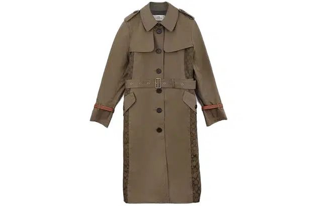 COACH FW21 Laurel Green Trench Coat
