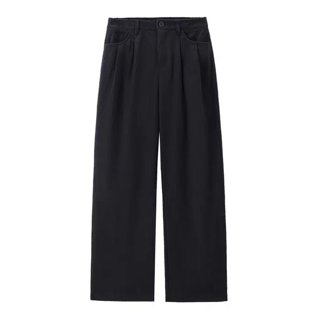 佐丹奴 纯色厚款中腰宽松直筒长裤休闲裤 女款