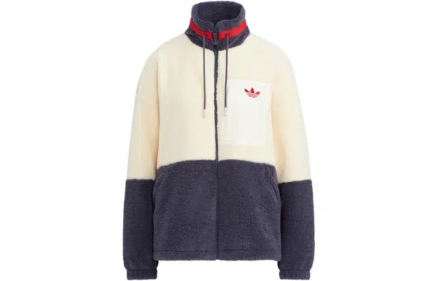 adidas originals FW22 Short Sherpa Jacket Logo