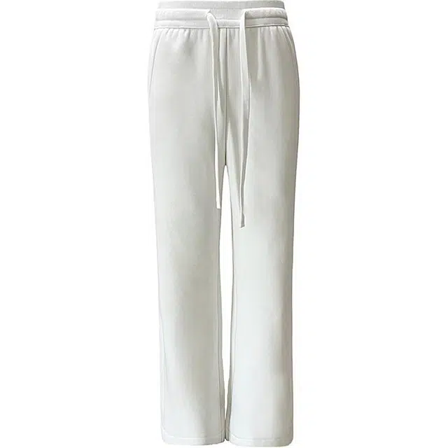 玫丝朵 纯色高腰时尚百搭宽松直筒阔腿休闲裤 女款