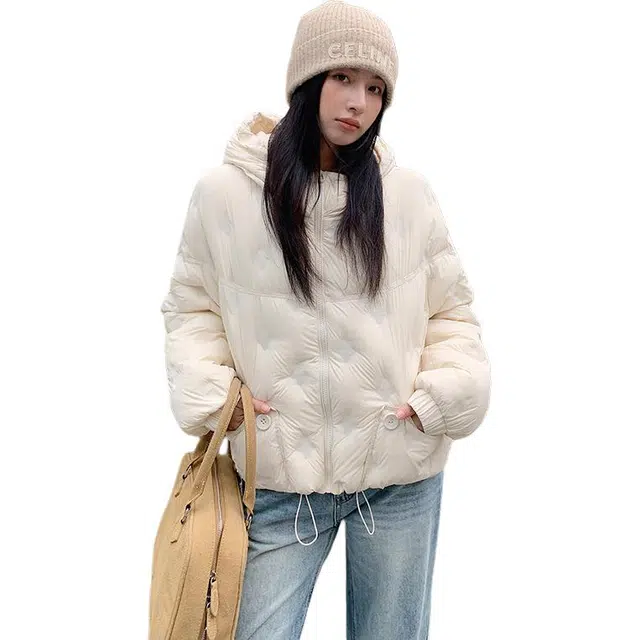 鸭鸭 纯色时尚保暖百搭休闲羽绒服 女款