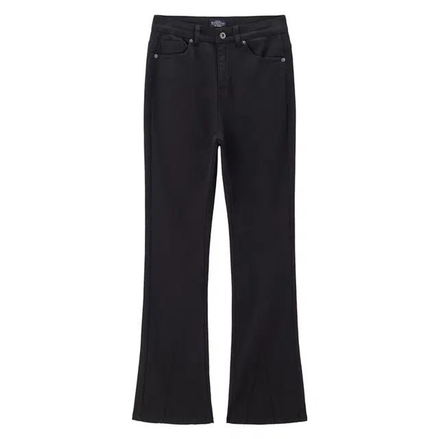 佐丹奴 高弹紧身梭织微喇叭九分裤休闲裤 女款 标志黑