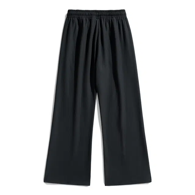 黑恐龙 日系潮牌复古高街松紧腰直筒宽松百搭垂感柔软阔腿简约小众休闲裤 男女同款