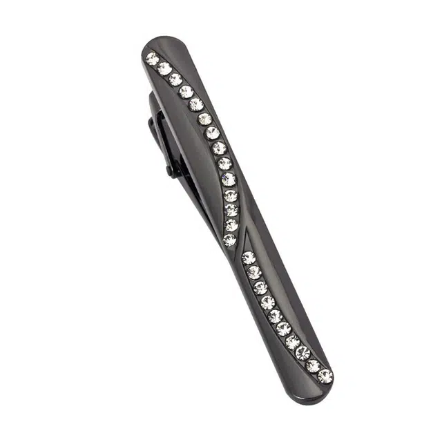 山一丸 彩色金属珐琅 韩版休闲 铜 领带夹 男款