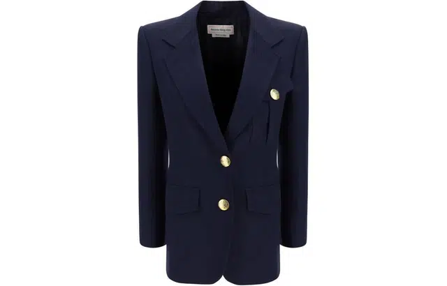 Alexander McQueen breasted Jacket in Navy