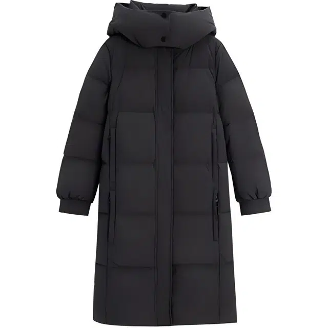 爱依服 纯色时尚简约舒适百搭长袖羽绒服 女款