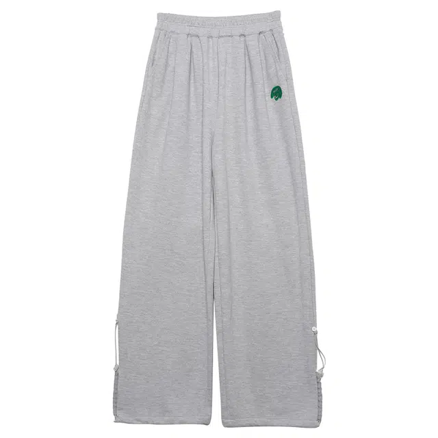 木果果木 纯色中腰宽松休闲裤 女款