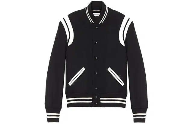 Saint Laurent Striped Baseball Jacket