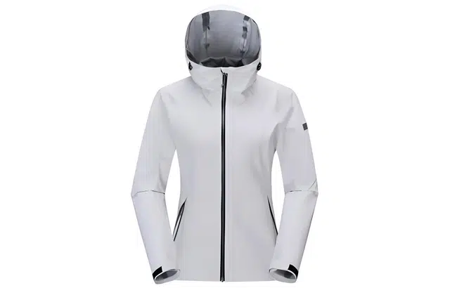 探路者 纯色防风防水保暖运动连帽冲锋衣 女款