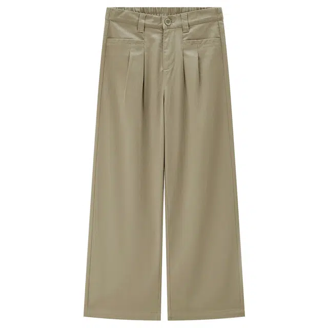 佐丹奴 黑科技凉感梭织打褶纯色舒适休闲裤 女款