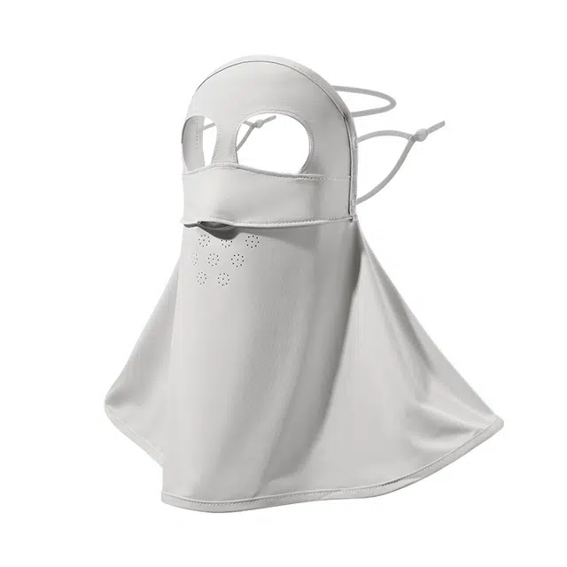 【无死角防护】 南极人 熊猫款全脸防紫外线冰丝口罩脸基尼医美遮阳透气脸罩夏季户外骑行开车遮脖子 轻薄 防晒面罩 女款