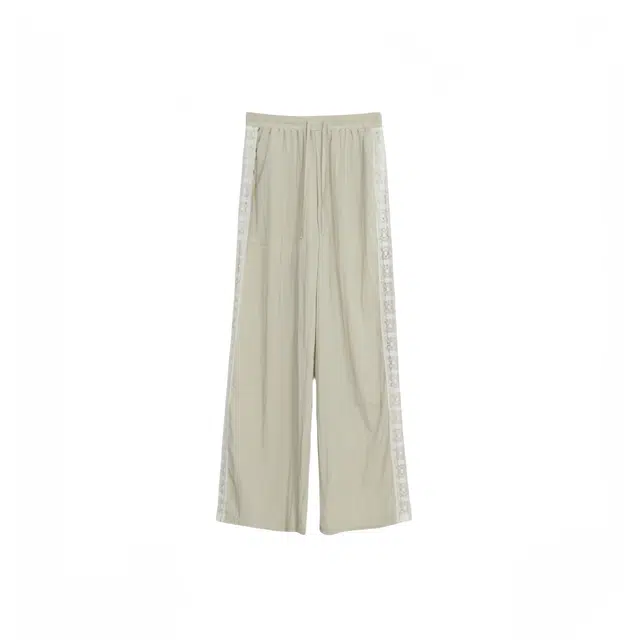 木清清 高腰宽松直筒简约百搭休闲裤 女款 图片色