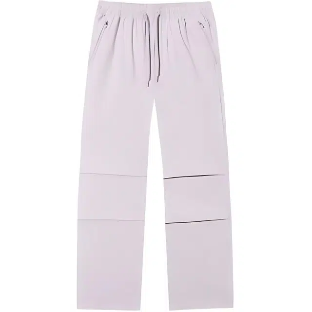 超级安踏 运动生活系列 简约纯色直筒系带宽松休闲裤 女款 治愈粉