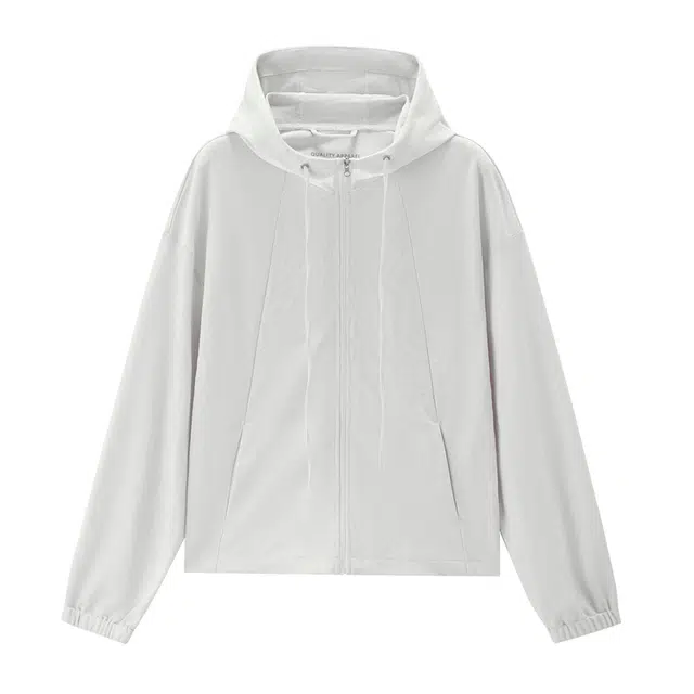 佐丹奴 黑科技防蚊破骨连帽短款针织外套卫衣 女款