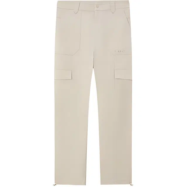 探路者 户外舒适松紧简约设计高腰纯色休闲裤 女款 浅卡其