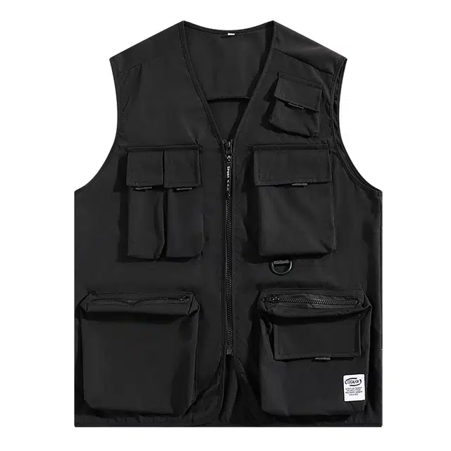 曲韩 美式高街潮宽松马甲 女款