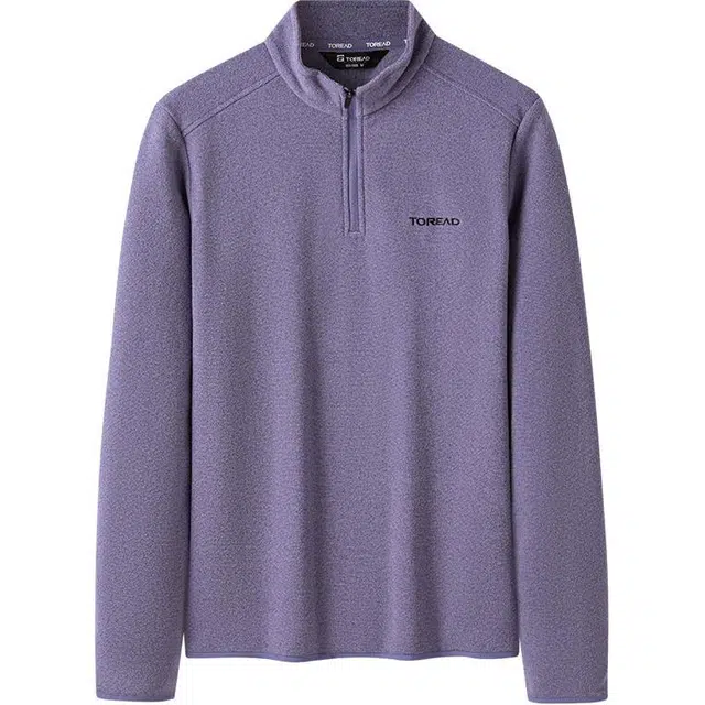 探路者 舒适透气保暖绒感外套 女款 寂静紫