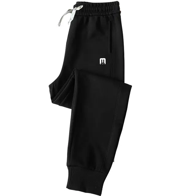 她池 松紧腰抽绳收腰九分束脚休闲裤 女款