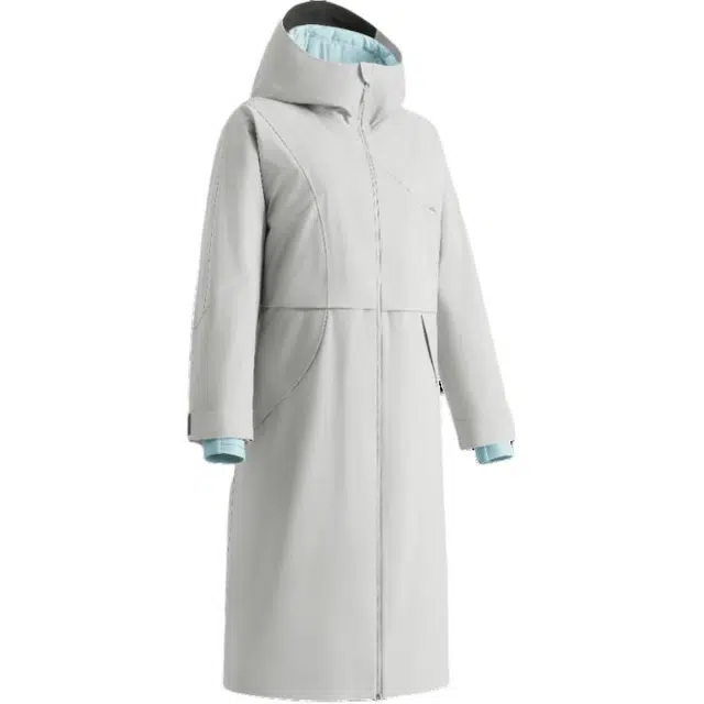 蕉下  纯色长款连帽三合一户外防风防水 冲锋衣 女款