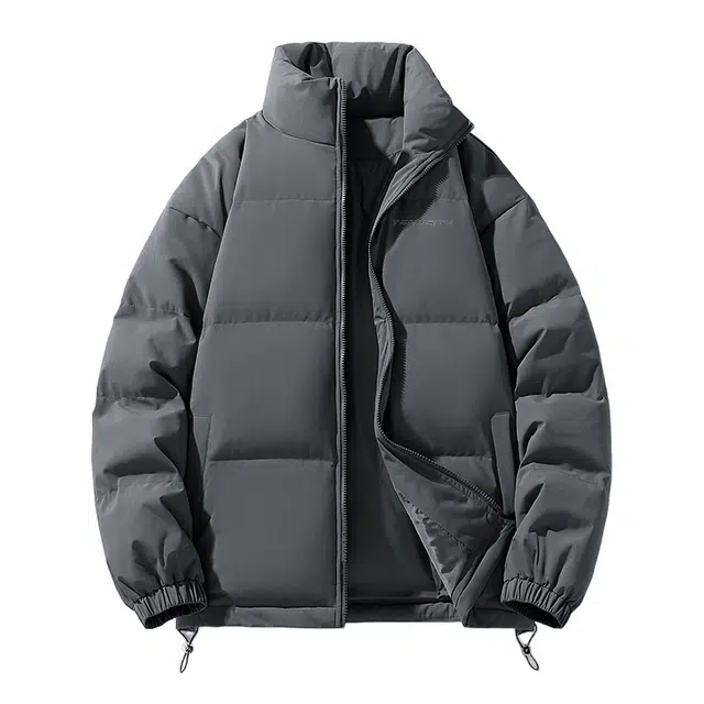 棉致 简约纯色基础宽松棉服 男女同款